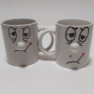 Set of expressions mugs